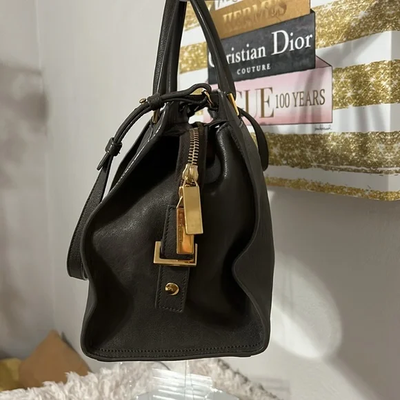 YSL Cabas Bold Y Grey Bag - Picture 4 of 17